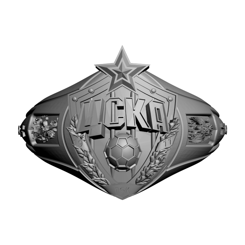 картинка Кольцо ЦСКА RY2-191 3D-STL.COM