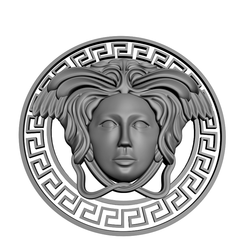картинка Версаче медальон RY6-064 3D-STL.COM