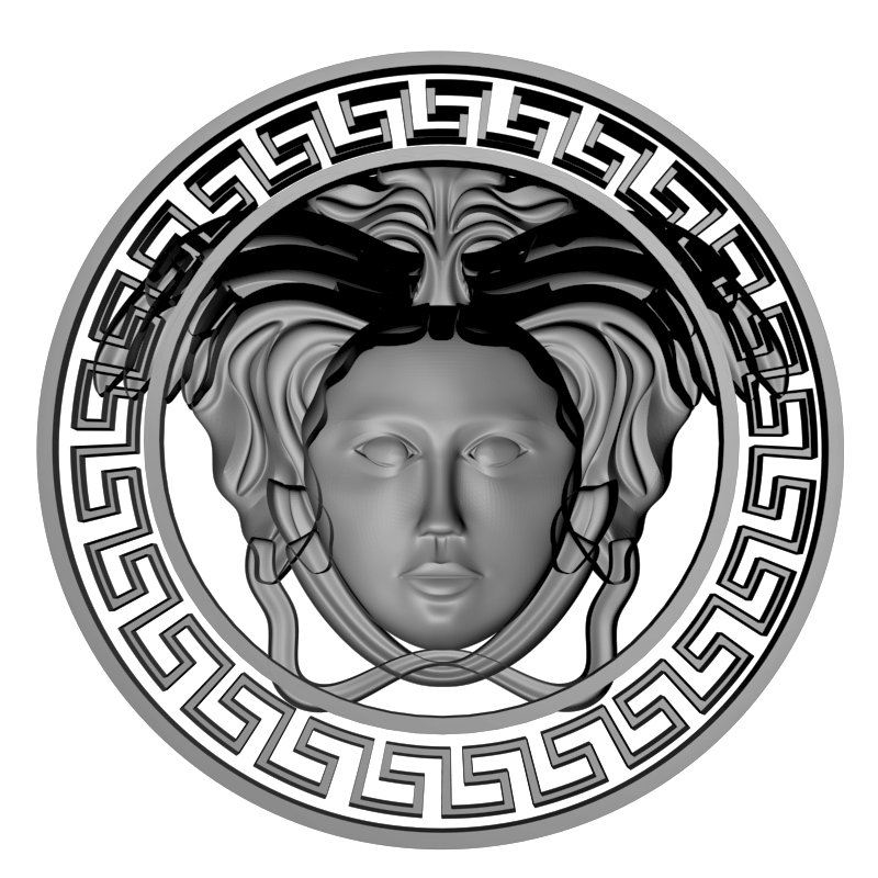 картинка Версаче медальон RY6-064 3D-STL.COM