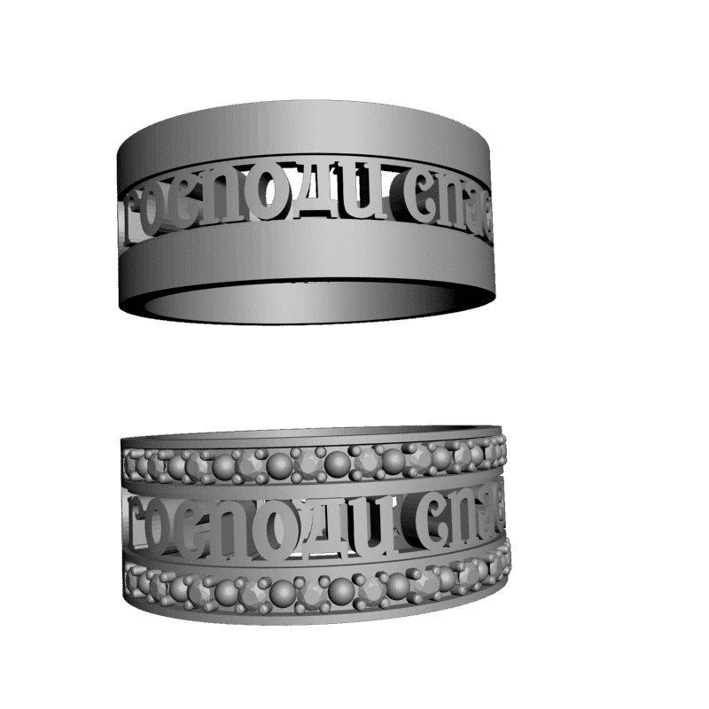 картинка Кольцо Спаси и сохрани меня RY2-080 3D-STL.COM