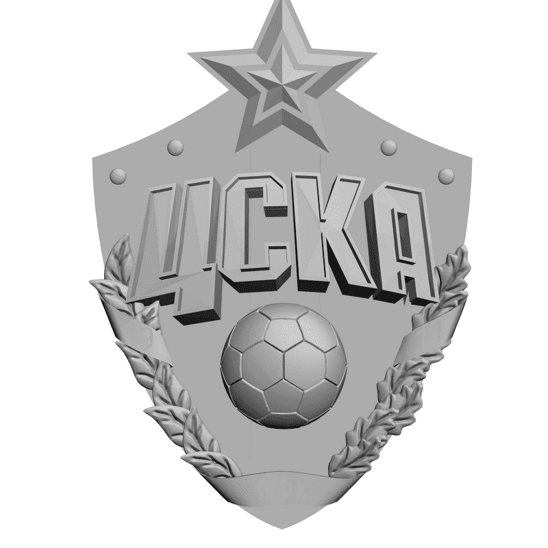 картинка Логотип (знак) ЦСКА RG3-002 3D-STL.COM