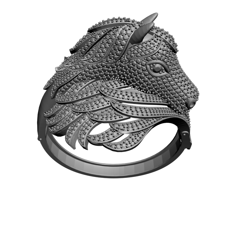 картинка Кольцо голова дракона RY2-156 3D-STL.COM