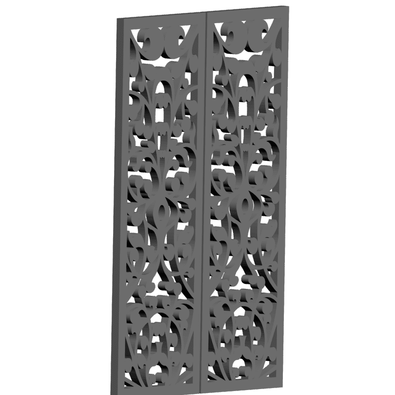 картинка Решётка декоративная D15-018 3D-STL.COM