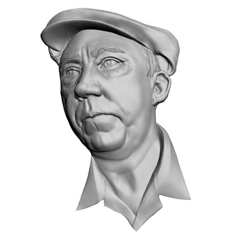 картинка Юрий Никулин L1-083 3D-STL.COM
