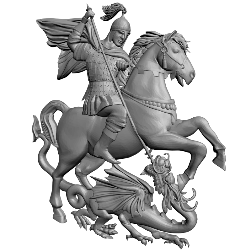 картинка Георгий Победоносец L1-097 3D-STL.COM