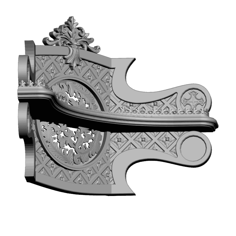 картинка Угловая полка M13-038 3D-STL.COM