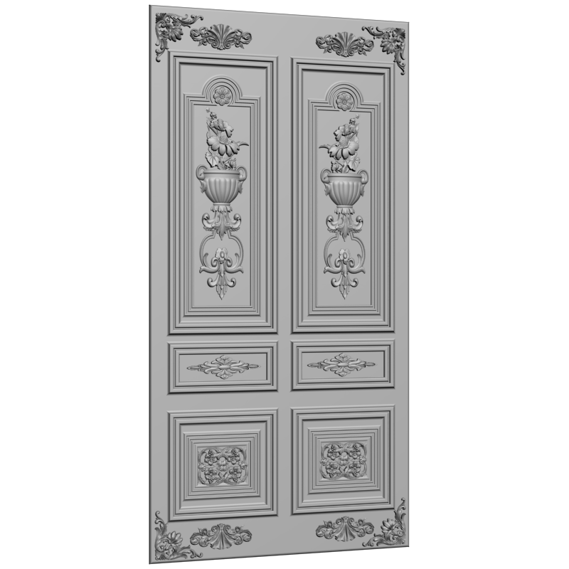 картинка Двери резные H3-071 3D-STL.COM