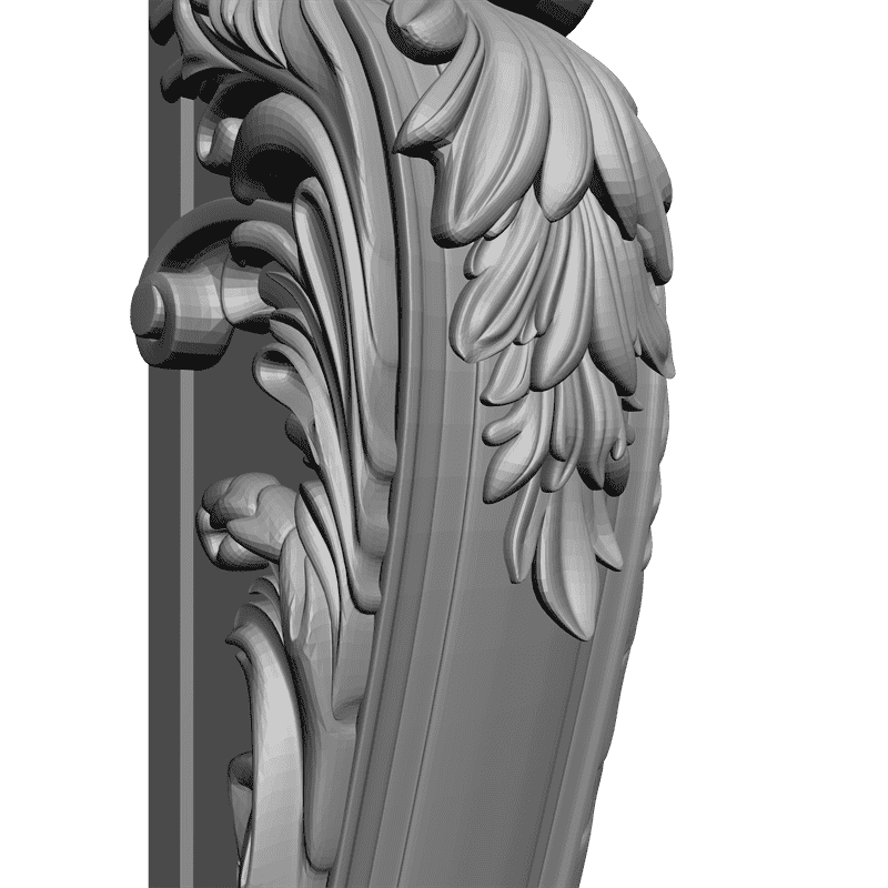 картинка Деталь камина резного H4-017 3D-STL.COM