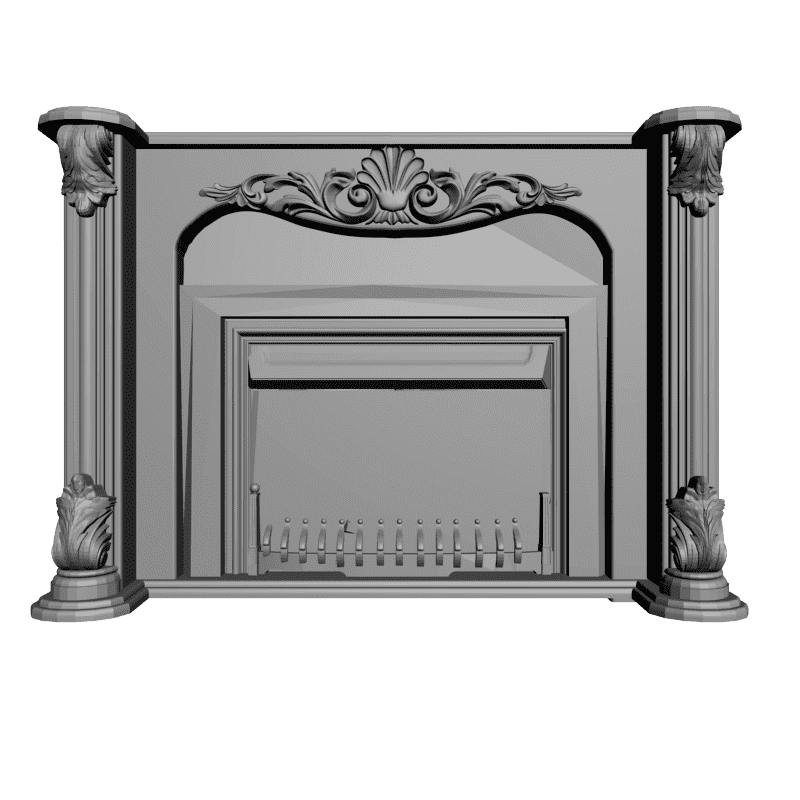 картинка Камин H4-020 3D-STL.COM