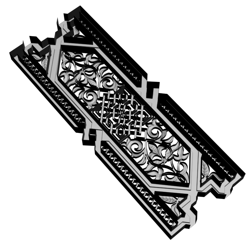 картинка Решётка декоративная Набор D15-025 3D-STL.COM