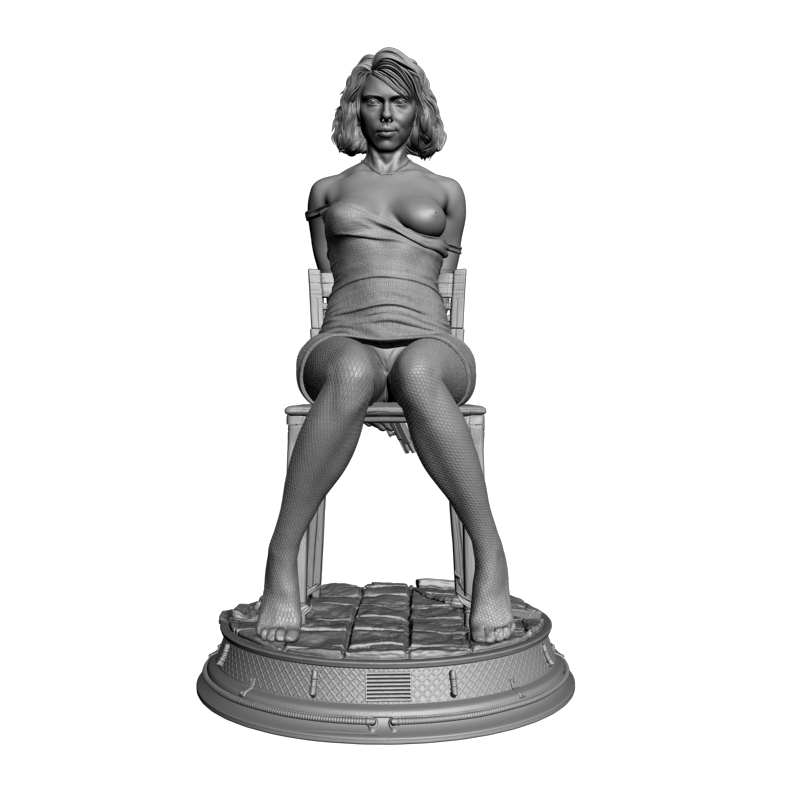 картинка Девушка на стуле L3-404 3D-STL.COM